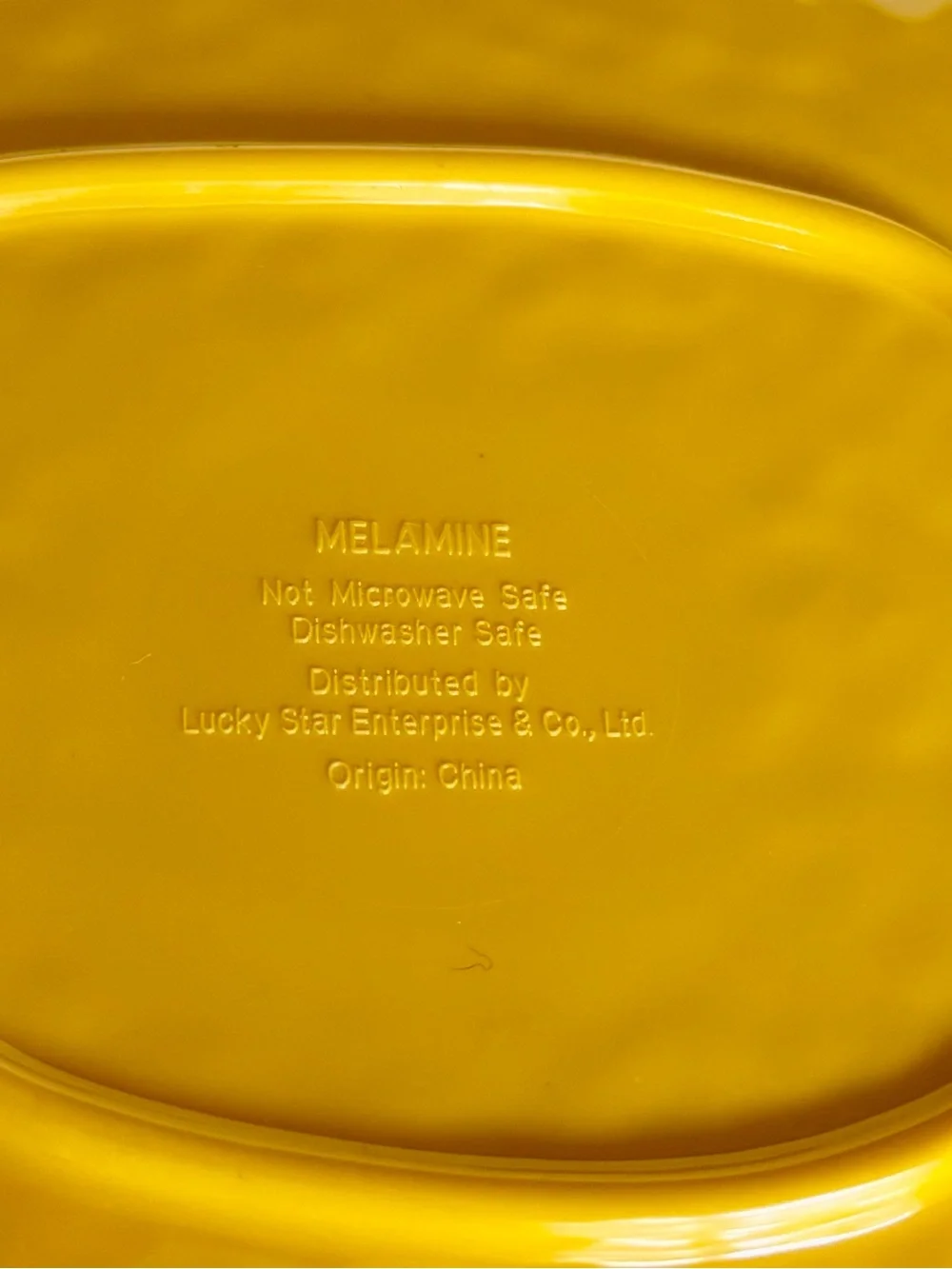 Melamine 6 Lemon Dessert Plates 5”x7” New